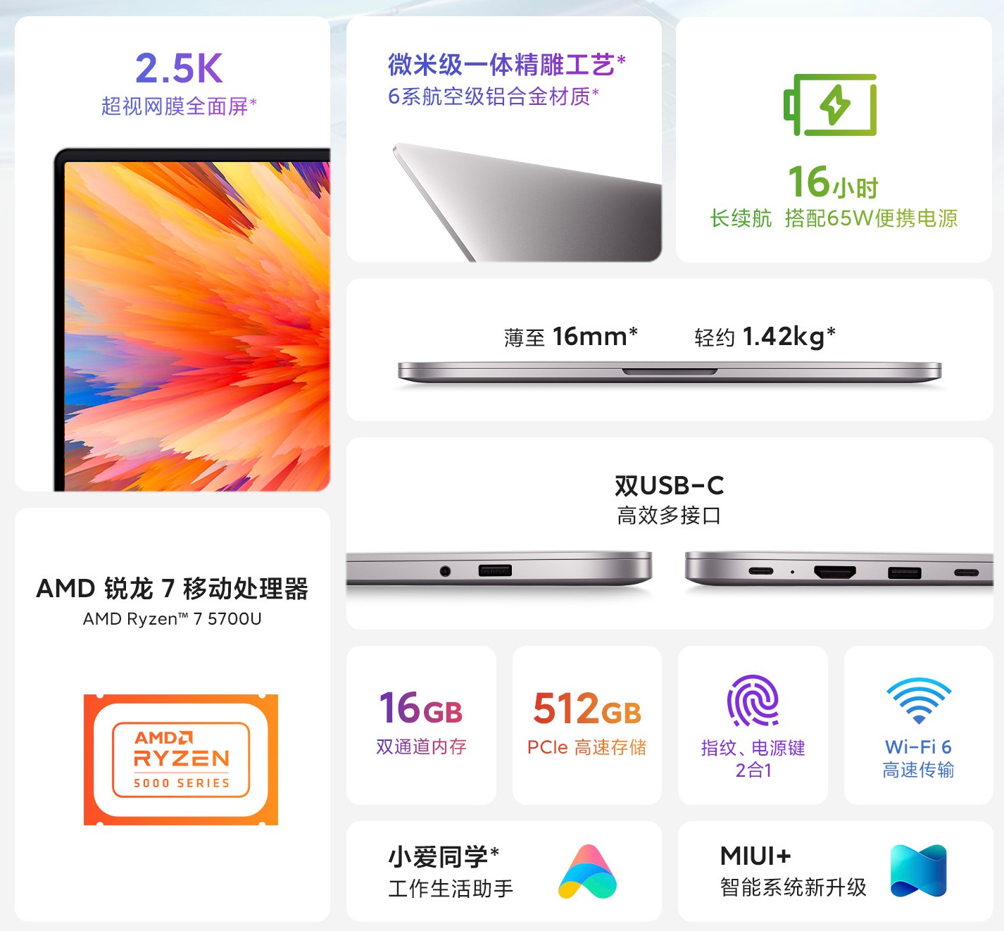 Xiaomi Redmibook 16 Ryzen R7
