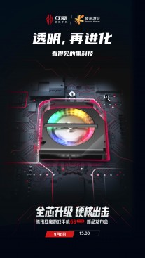 Red Magic 6S Pro teasers: fan with RGB lighting