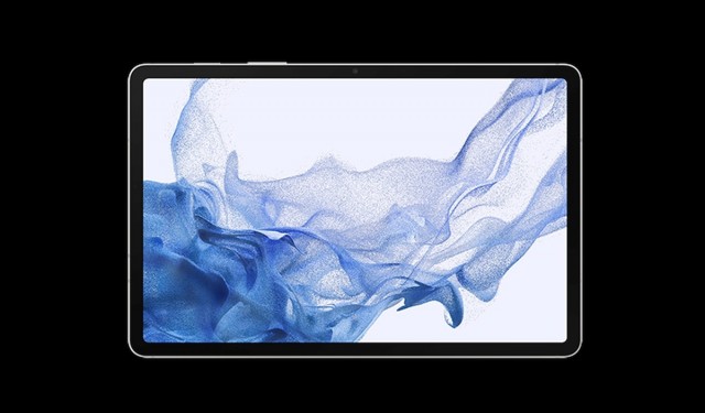Leaked Samsung Galaxy Tab S8+ design (image: @evleaks)
