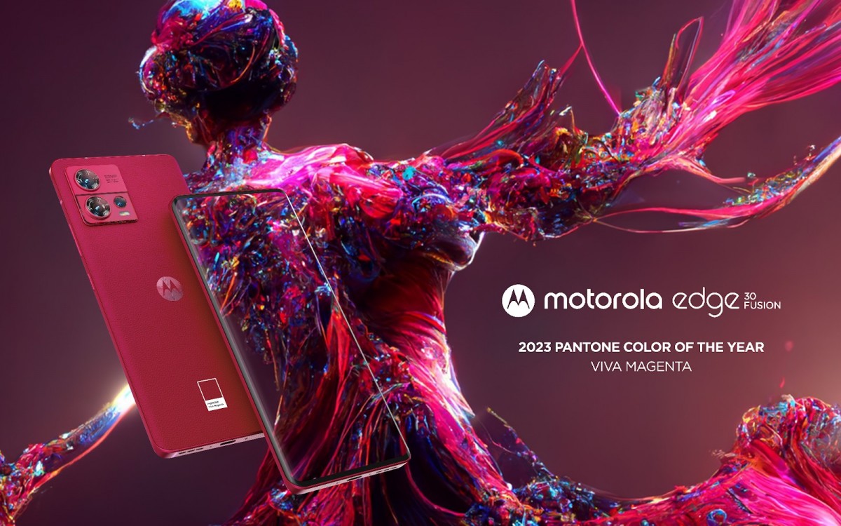 Motorola Edge 30 Fusion launches in the US in Viva Magenta, the Pantone Color of the Year 2023