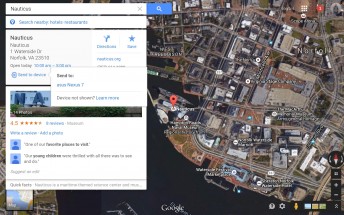 Google adds 'Send to device' button on the desktop Google Maps