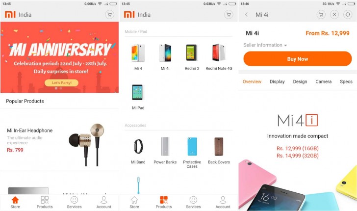 xiaomi web shop