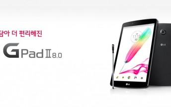 LG G Pad II 8.0 slate quietly goes official