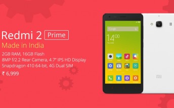 Xiaomi launches India-made Redmi 2 Prime