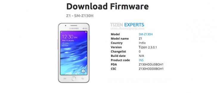 Samsung Z1 Update Software