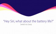 Sony takes dig at Apple, asks Siri about battery life of new iPhones