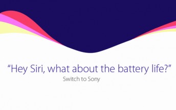 Sony takes dig at Apple, asks Siri about battery life of new iPhones