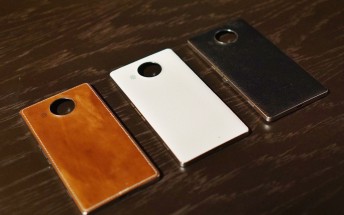 Genuine leather backs for Microsoft Lumia 950 and 950 XL from Mozo