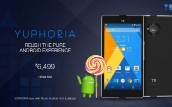 Yuphoria switches over to stock Android from Cyanogen, drops price