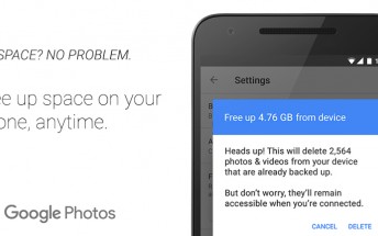 Google Photos for Android now lets you easily free up space by deleting backed up pictures