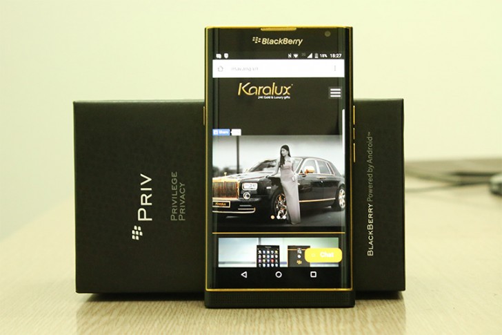 blackberry priv gold