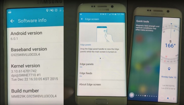 mistænksom strand Tung lastbil Android 6.0.1 promises a major usability update for Samsung's edge devices  - GSMArena.com news