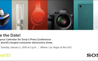 Sony sets date for CES 2016 press conference