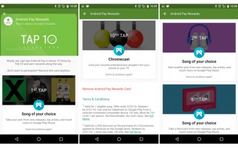 Tap 10 promo for Android Pay lets you win a Chromecast and free songs