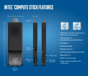 Intel Compute Stick: Core m3/m5