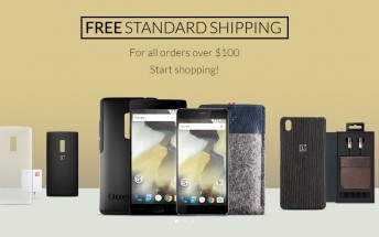 All OnePlus orders above $100 get free shipping