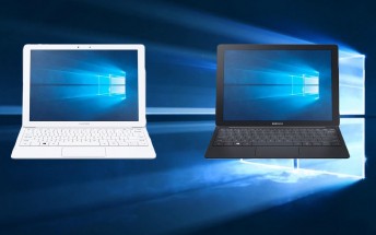 A Windows-powered Samsung Galaxy TabPRO S with keyboard surfaces