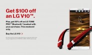 Verizon is giving you 50% off the LG Tone Pro Bluetooth headset if you buy a V10 smartphone