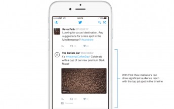 Twitter’s First View lets advertisers reserve a top spot in your timeline for 24 hours