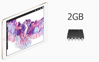 The Apple iPad Pro 9.7 has only 2GB of RAM