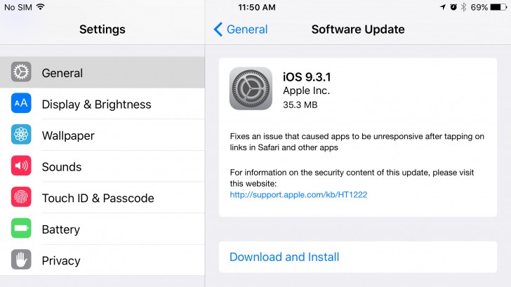 apple ios emergency update