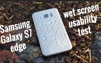 Samsung Galaxy S7’s screen is usable when wet, watch our video!