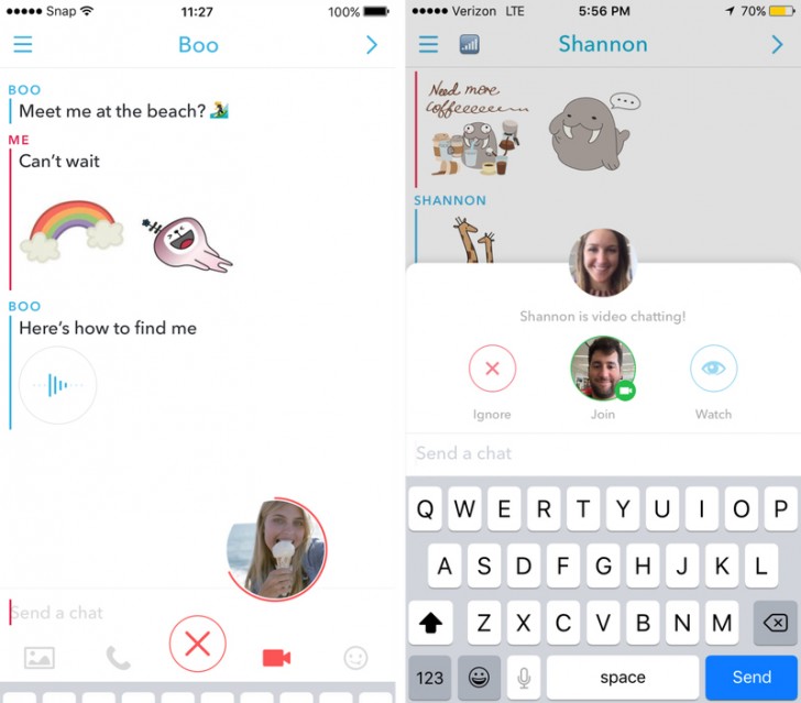 Snapchat gets a big update today, with stickers, audio and video notes