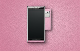 Vertu Aster: Orchid calf leather