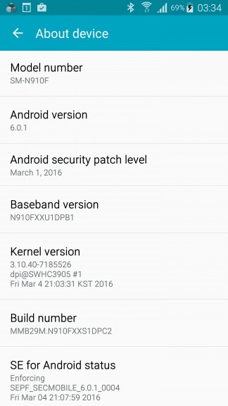 Samsung Galaxy Note 4 Marshmallow OTA