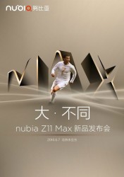 Nubia Z11 Max launch date poster