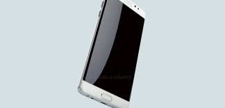 A 3D render of the Samsung Galaxy Note 6 (based on leaked blueprints)