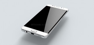A 3D render of the Samsung Galaxy Note 6 (based on leaked blueprints)