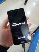 Flat Samsung Galaxy Note7 prototype (leaked photos)