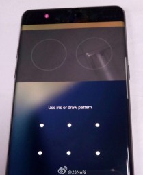 Samsung Galaxy Note7 Iris scanner