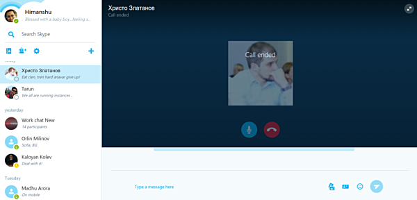 skype video call on chromebook