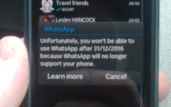 WhatsApp drops support for Symbian, app to stop working on Dec 31