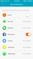 Managing app notifications - Xiaomi Mi Band 2 Review