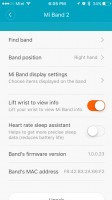 Configuring the Mi Band 2 - Xiaomi Mi Band 2 Review