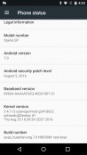 Sony Xperia SP running a custom Android 7.0 Nougat ROM