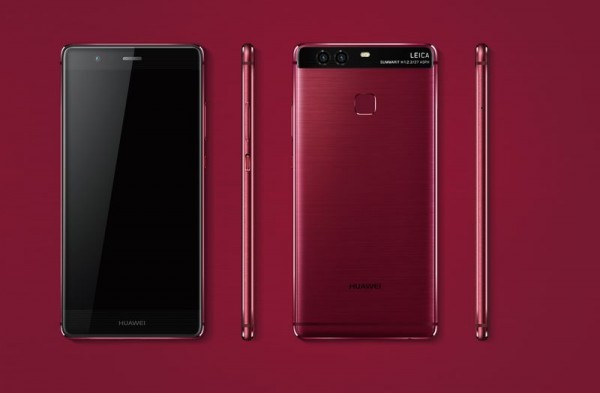 最安値お得極美品 数量限定カラー HUAWEI P9 Red 32GB SIMフリー スマートフォン本体