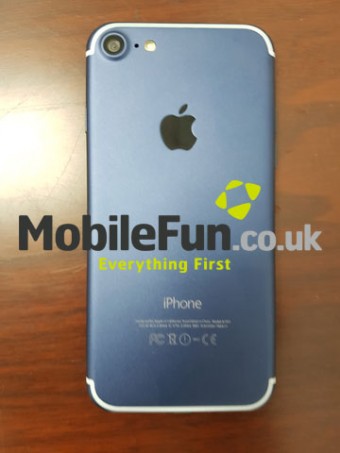 The iPhone 7 in purportedly light blue color variant
