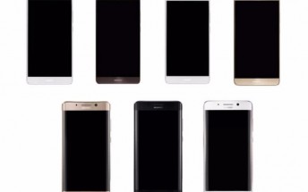 Leaked renders show Huawei Mate 9 coming in two versions, one with a curved screen