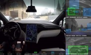 Watch the Tesla Autopilot drive the car around the neighborhood on its own
