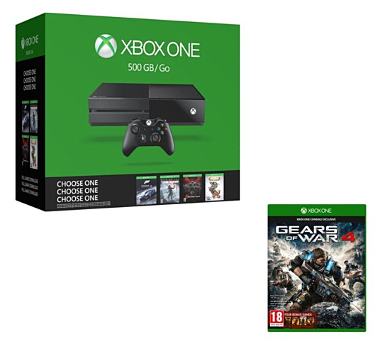 Xbox One (500GB) Name Your Game Bundle and Gears of War 4 going for £ ...