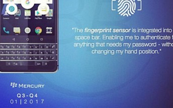 Renders of BlackBerry Mercury (DTEK70) appear, show slightly different design