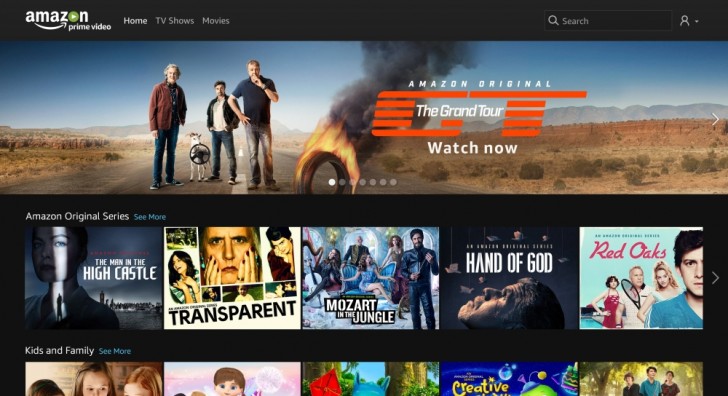 Amazon prime video store catalogo serie tv