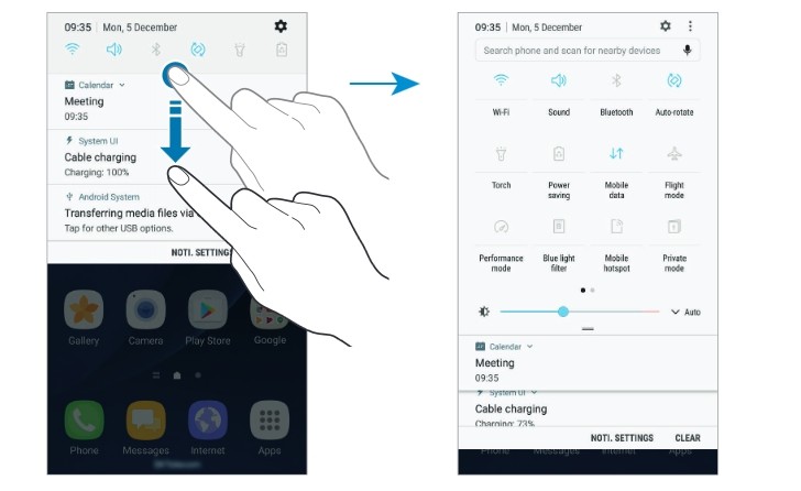 how to create a password protected folder on s7