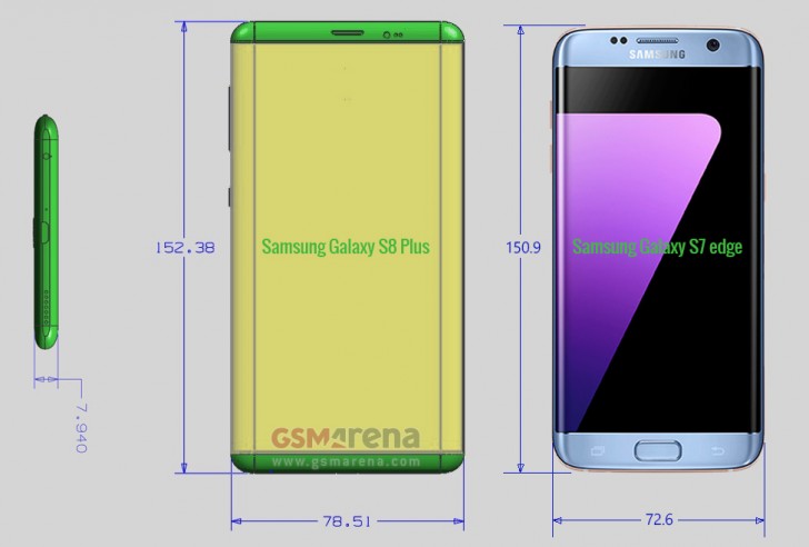 Exclusive: Samsung Galaxy S8 and S8 Plus show compact phones with huge screens GSMArena.com news