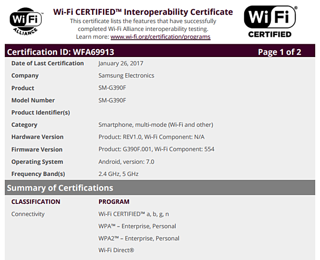 Samsung Galaxy M40 Running Android Pie Certified by Wi-Fi Alliance