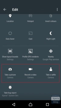 <i>New camera shortcuts in Quick Settings and launcher</i>